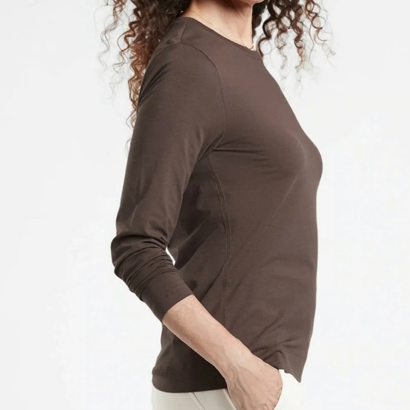 NWT Athleta Outbound Top In Walnut Size 1X - Picture 3 of 8